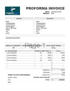 professional reference list template proforma invoice template