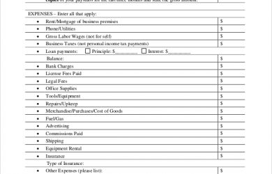 profit and loss form profit and loss statement form for self employed