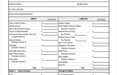 profit and loss statement form personal profit and loss statement form