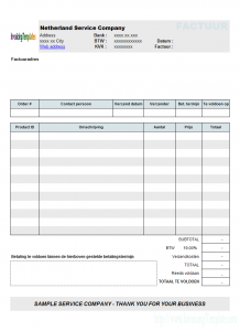 proforma invoice template netherlandservice printed