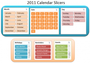 project calendar template calendar slicers