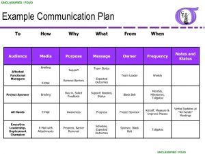 project communication plan ng bb project management
