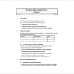 project management plan example project schedule management plan free pdf template