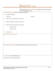 project outline template quality improvement project guide