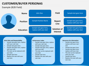 project overview template buyer personas slide