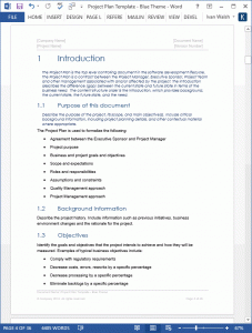 project plan template word project plan template word