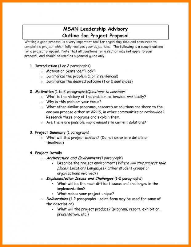 project proposal outline