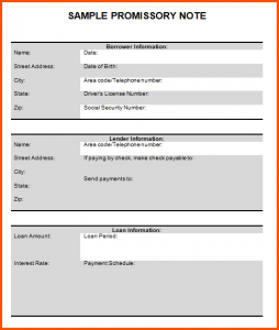 promissory note templates free promissory note template promissory note template