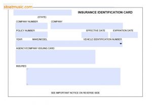 proof of auto insurance template free fake insurance card template x