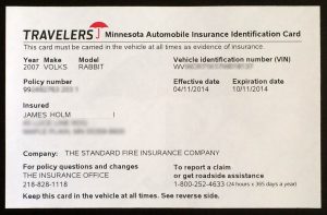 proof of auto insurance template free insurance identification card