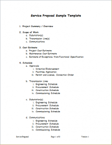 proposal for services service proposal template