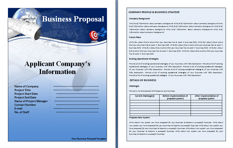 proposal letter sample