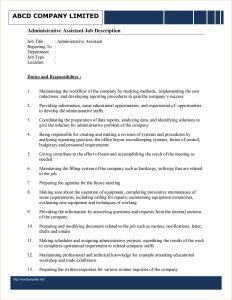 proposal template free administration job description template j administrative assistant job description