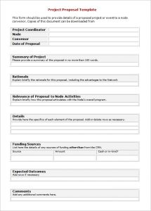 proposal template word project proposal word