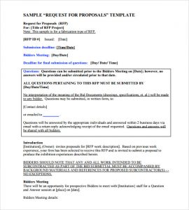 proposal template word sample word proposal template pdf