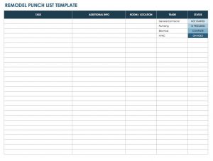 punch list template ic remodel punch list template