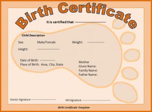 puppy birth certificate birth certificate template