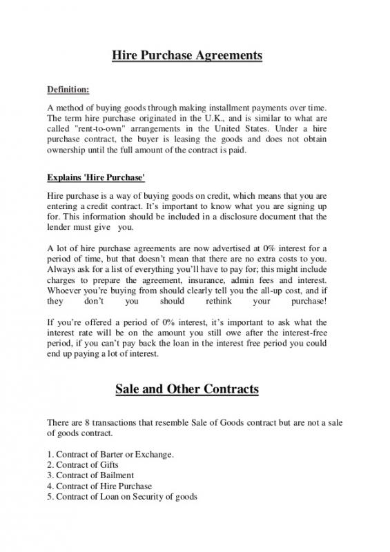 purchase agreement sample