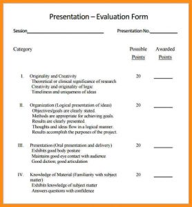 purchase order template pdf presentation evaluation template student presentation evaluation form
