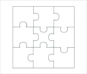 puzzle piece template blank puzzle pieces template1