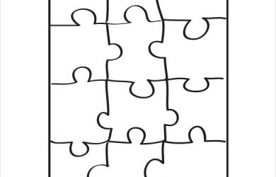 puzzle pieces template puzzle pattern