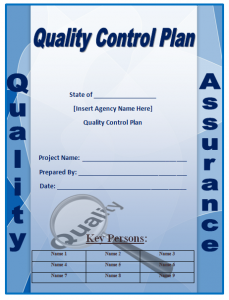 quality control plan quality control plan template