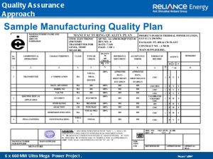 quality control plan quality management