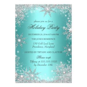 quinceanera invitations templates teal winter wonderland christmas holiday party invitation refdfdefbdee zkrqe