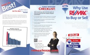 real estate agent flyer why use remax trifold