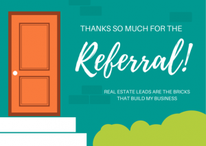 real estate thank you notes real estate referral