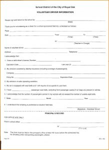 recipe template word field trip form template volunteer driver form
