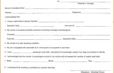recipe template word field trip form template volunteer driver form