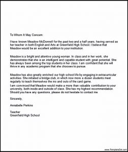 recommendation letter for student going to college college recommendation letter for high school student