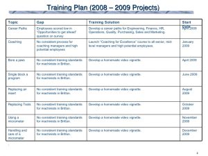 recruitment planner template training plan