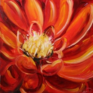 red flower painting brilliance in red silky red flower art by laurie justus pace cdeccbccbaddb