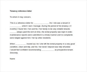 reference letter for apartment best format download for tenant reference letter