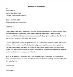 reference letter for apartment free academic reference letter template download
