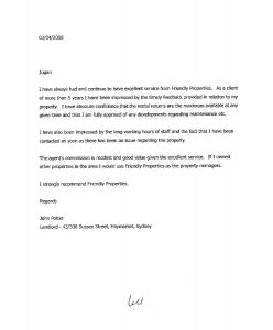 reference letter for apartment reference letter from john potter