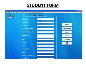 registration form sample college management system ppt