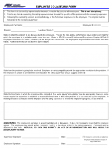 registration form template word general employee counseling form d