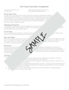 release form template contract sample page
