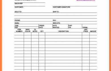rent application form pdf blank order slip purchase order form template