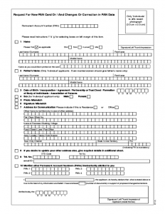 rent application form sample income tax pan card application form l