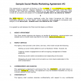 rent contract template sample social media marketing agreement l