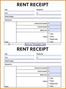 rent receipt pdf rent bill template rent receipt invoice template adobe pdf microsoft word