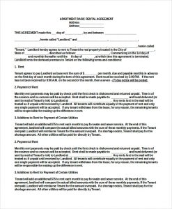 rental agreement doc apartment basic rental agreement doc format download