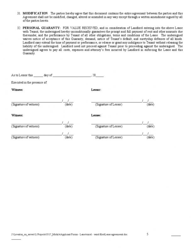 rental agreement forms