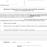 rental agreement letter wyoming response to objection to claim for child support abatement form