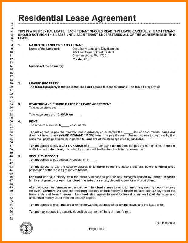 rental agreement pdf