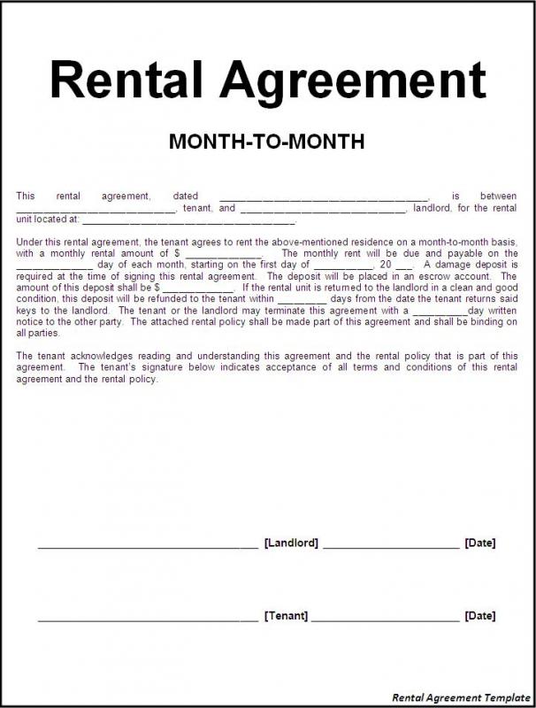 rental lease agreement